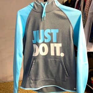 Nike Blue and Grey Hoodie. NWOT